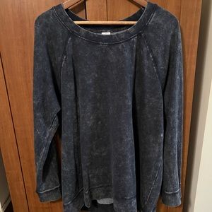 Cute Plus Size 18/20 Light Acid Washed Look Top (part of 2 piece set) NWT